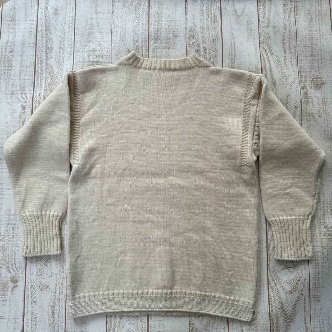 英国製【ルトリコチュール】ガンジーセーター ナチュラル 40の通販はau