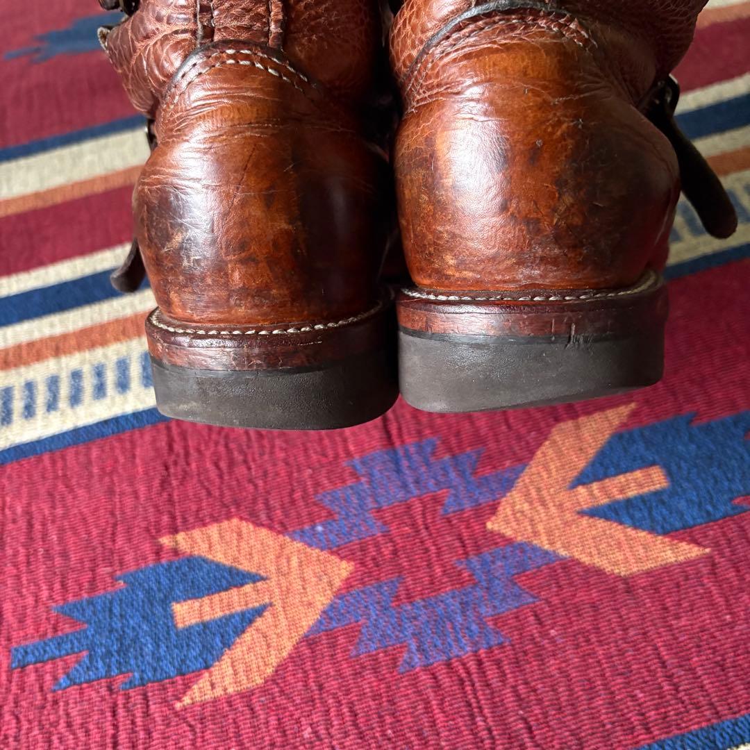 激レア 80s刺繍タグ Chippewa ダブルストラップ エンジニア 茶芯