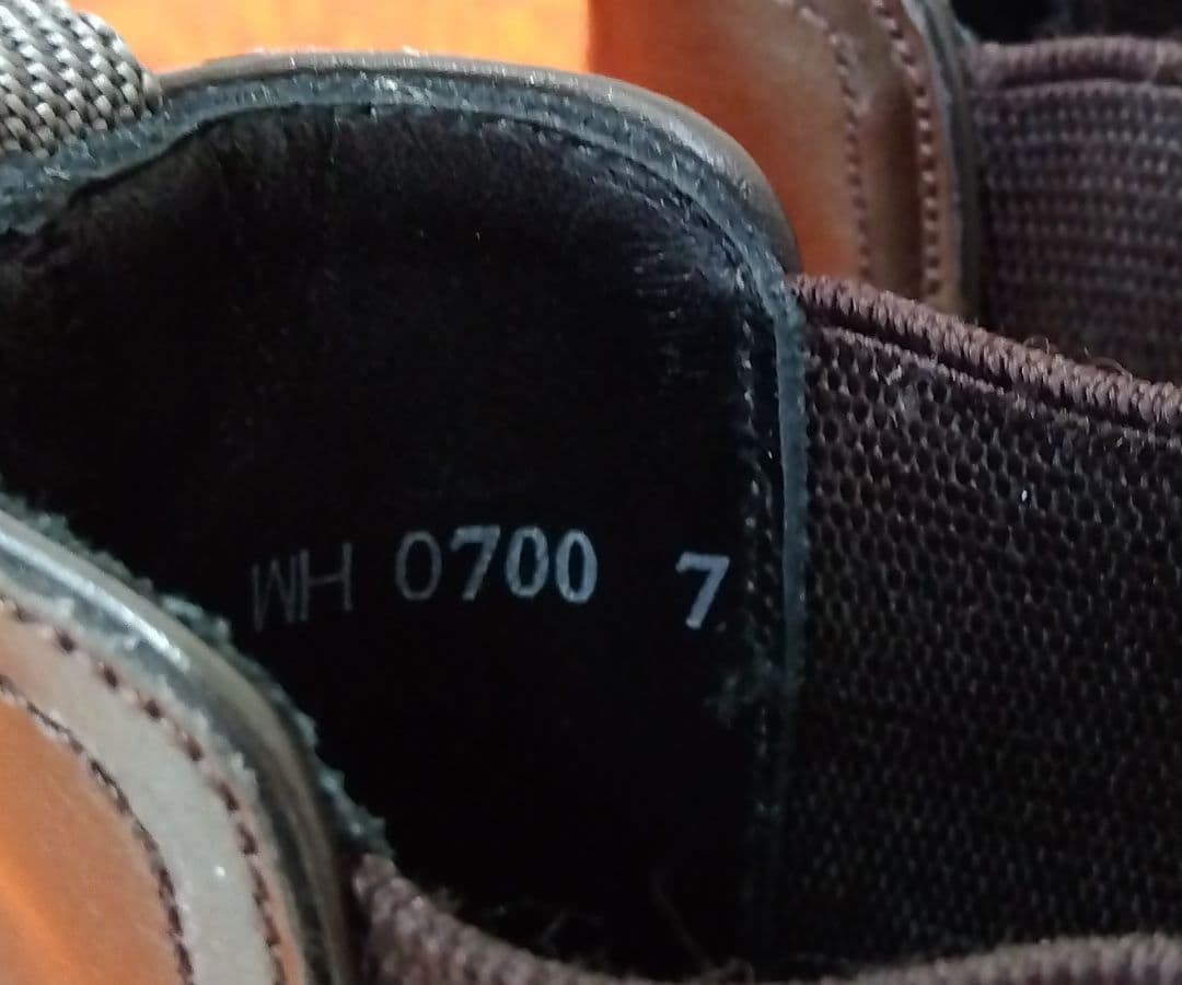 WH ダブルエイチ サイドゴアブーツ 新品未使用 US7 ダークブラウン