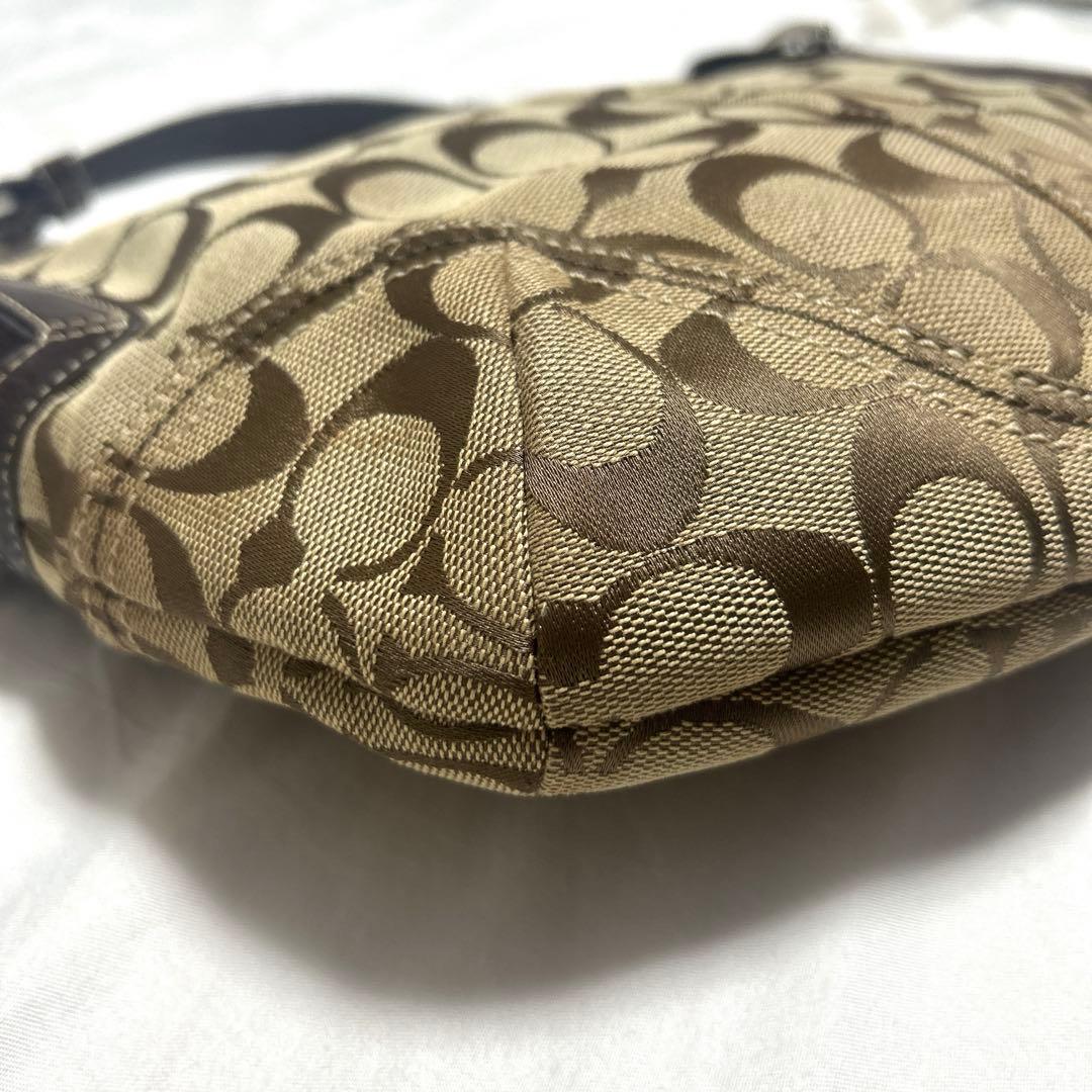 COACHコーチ ワンショルダーバッグ 6267 シグネチャー ブラウン ベルト