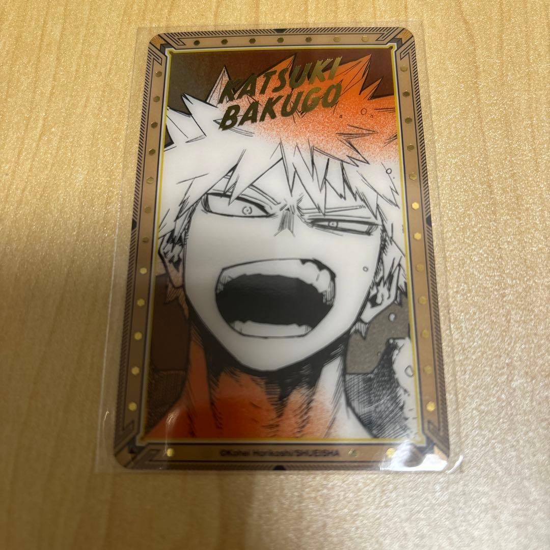 ヒロアカ 原画展 箔押しクリアカード 爆豪勝己 爆豪 クリアカード