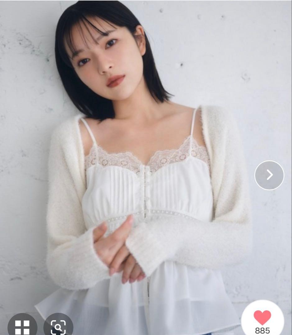 ボレロ×レースキャミセットアップ レースキャミボレロセット｜evelyn（エブリン）公式通販サイト