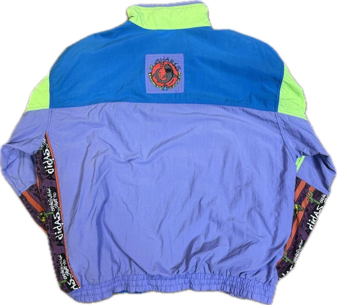 80~90s adidas × stussy ナイロン ハーフジップ アノラック - メルカリ