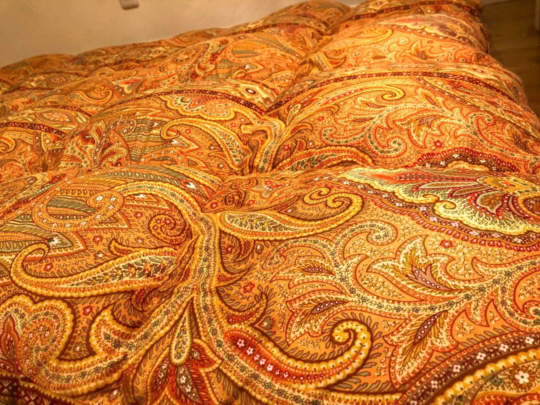 大阪西川 超長綿100% グースダウン93% 手摘み 1.2k 一層 日本製 赤