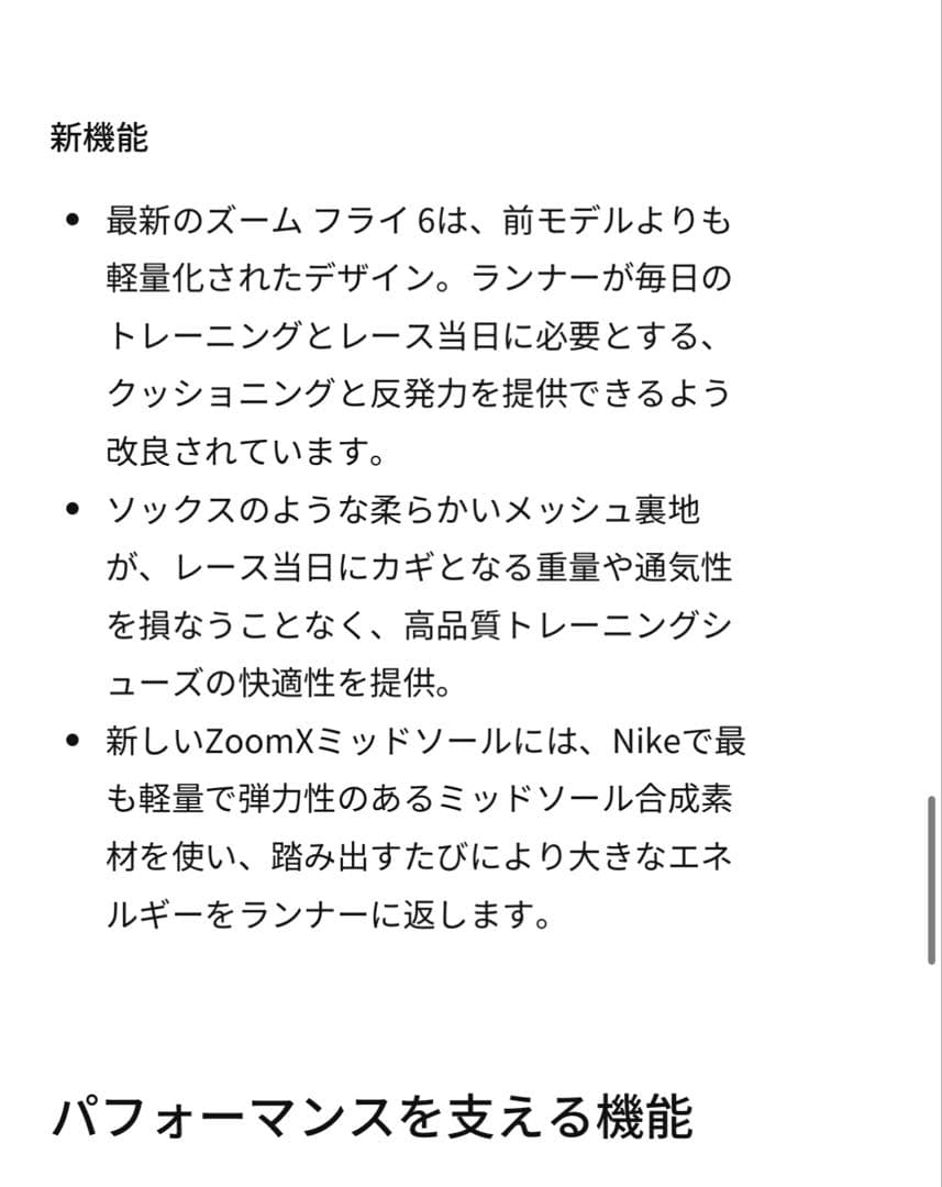 スパイク・シューズ NIKE W zoom FLY 6 24.5cm