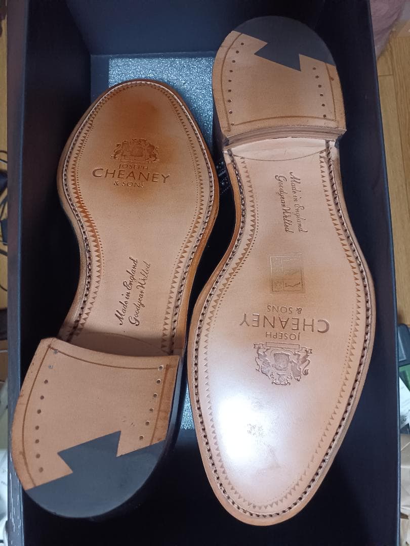 新品未使用 チーニー ウィルフレッド 黒 26cm 7.5F