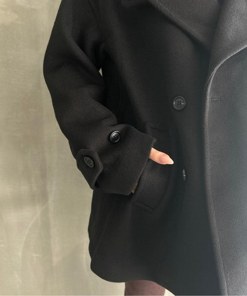 fssnb】FanoStudios スタンドネック ベーシックハーフコート・L - メルカリ