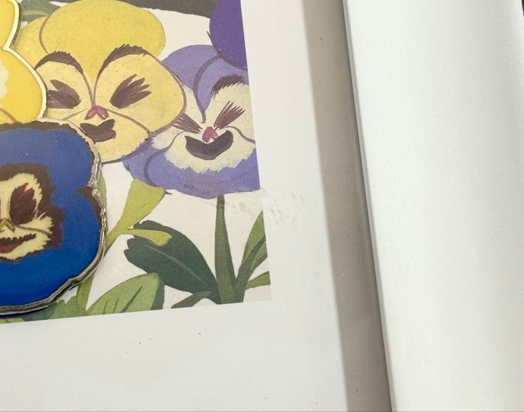 アリス＆花たち ピンバッジセット・フレームアート 不思議の国のアリス