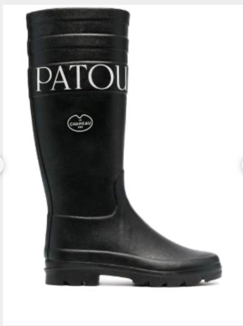 PATOU★レインブーツ サイズ37ルシャモー長靴フランス 68828-31-