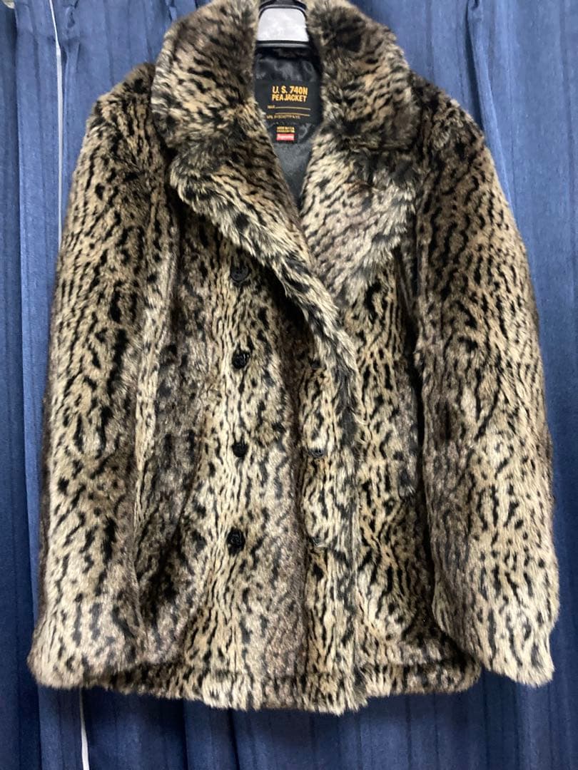 美品 Supreme Schott Fur Peacoat Leopard - メルカリ