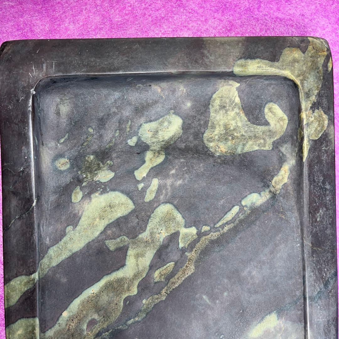 ⭕️端渓硯 希少 翡翠紋 綺麗 22cm超え 長方研 - メルカリ