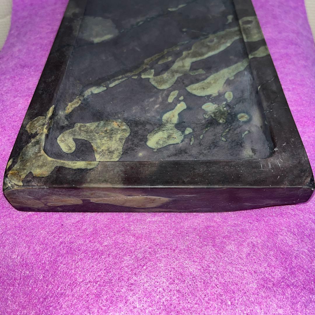 ⭕️端渓硯 希少 翡翠紋 綺麗 22cm超え 長方研 - メルカリ