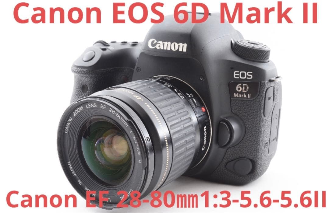 Wi-Fi&動画/Canon EOS 6D Mark II標準レンズセット キヤノン（Canon） Canon EOS 6D Mark II 標準&超望遠＆単焦点トリプル