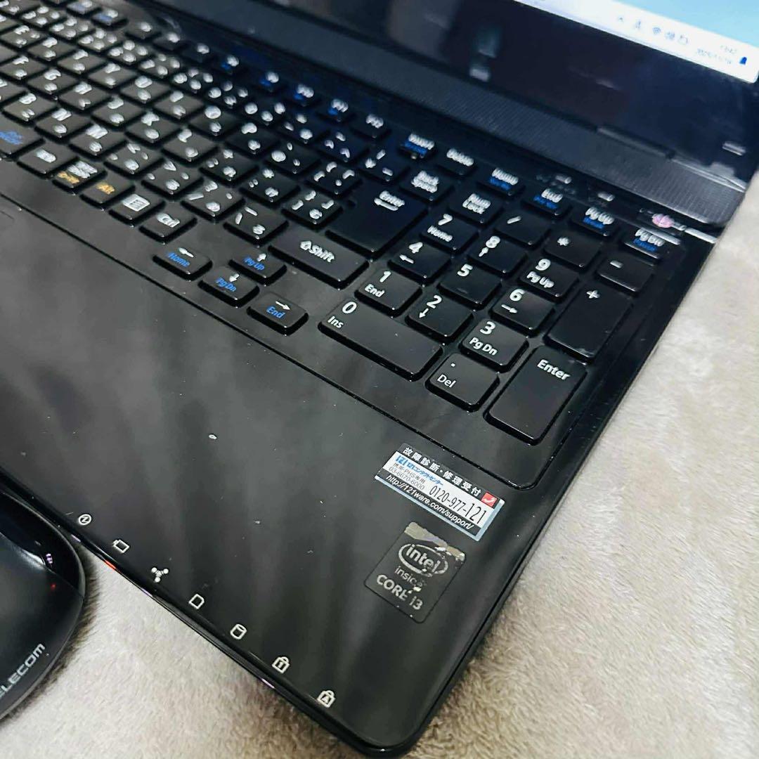 S201 NECノートパソコンWEBカメラSSD高速Windows11オフィス付 - メルカリ