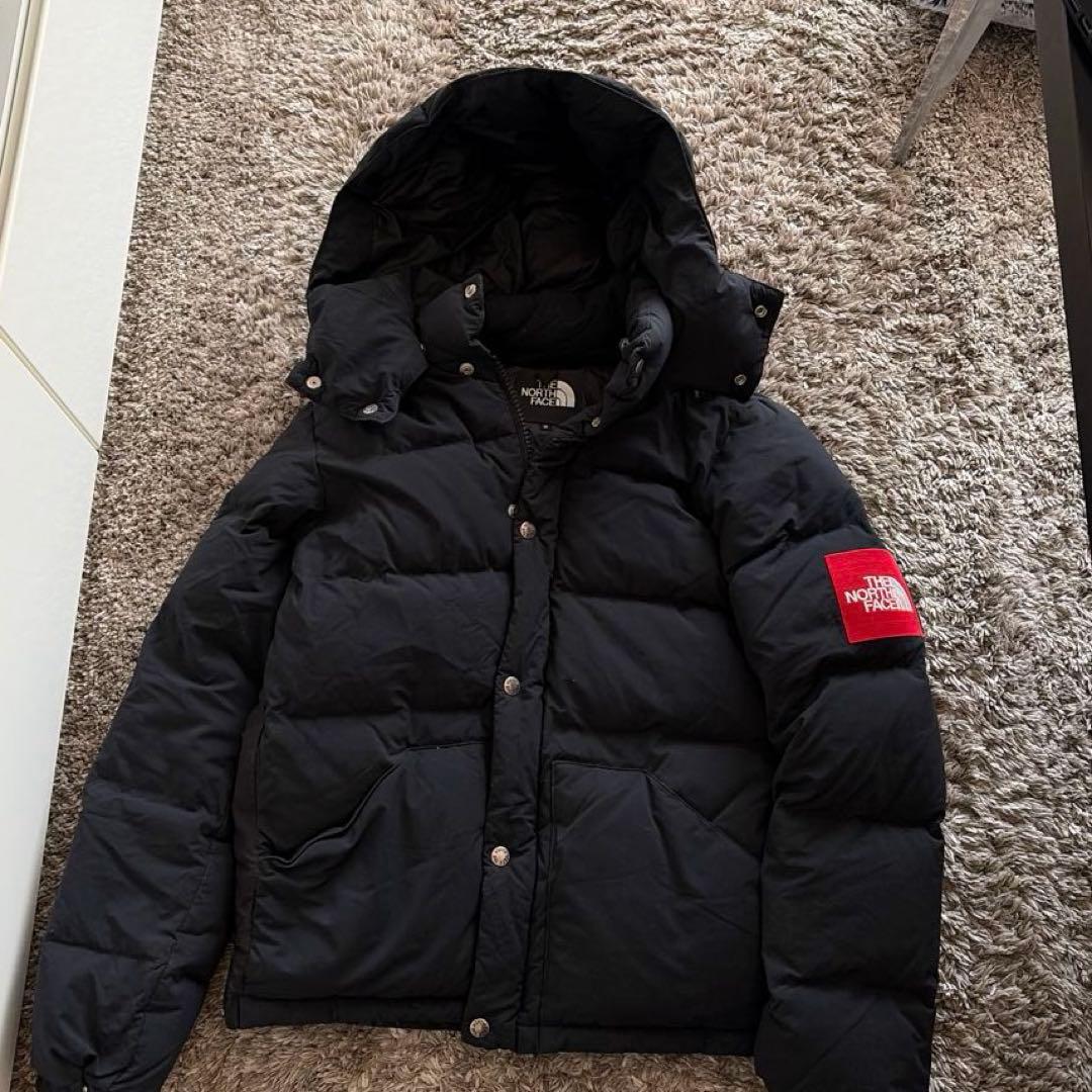 ノースフェイス ダウンジャケット S 赤タグ キャンプシエラショート 赤