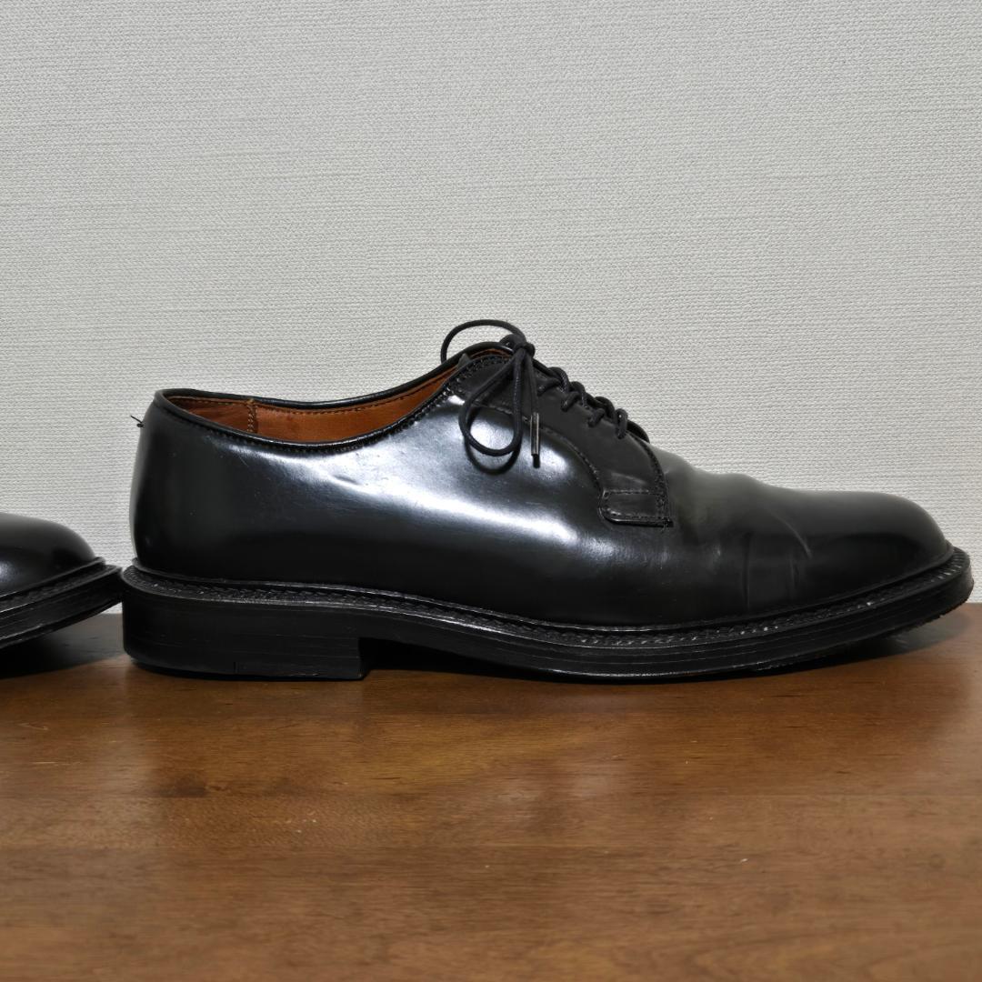 ALDEN 9901 US8 コードバンプレーントゥシューズ 短靴 靴 レザー