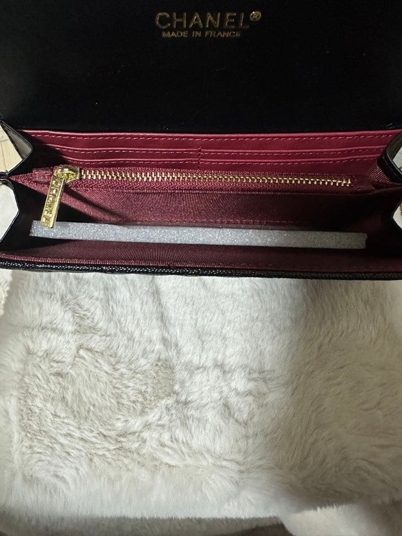 CHANEL ノベルティブラック キルティング 長財布 【可愛いブラック