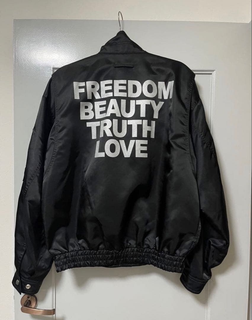 VAQUERA 21SS スローガンボンバージャケット - メルカリ