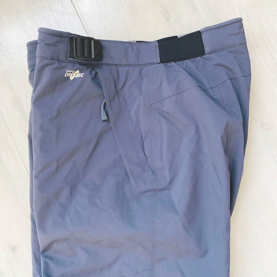 美品 モンベル パウダーステップ パンツ ダークグレー バッグ付き