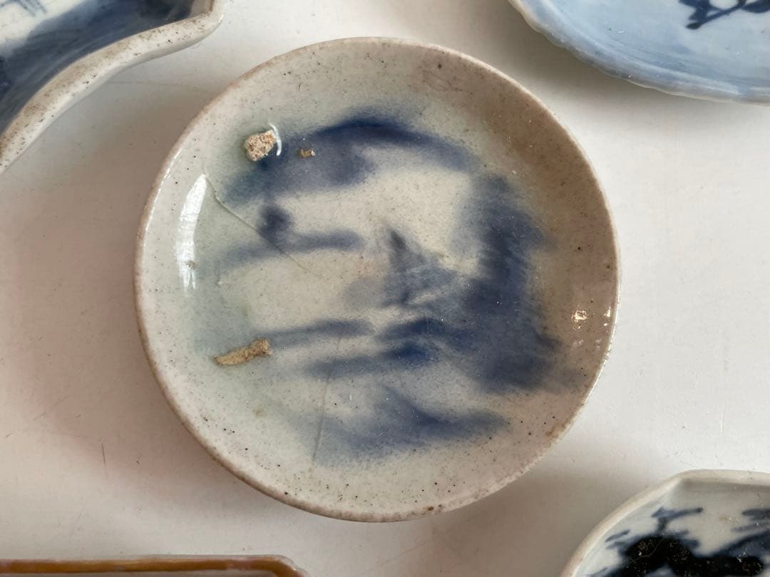 骨董 アンティーク 古伊万里 染付 色絵 豆皿 小皿 いろいろ アソート