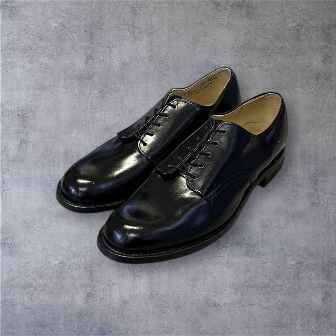 80'S アメリカ軍 US NAVY サービスシューズ US9R デッドストック 80年代 ミリタリー アメリカ軍 米軍 usネイビー 海軍 革靴 レザー