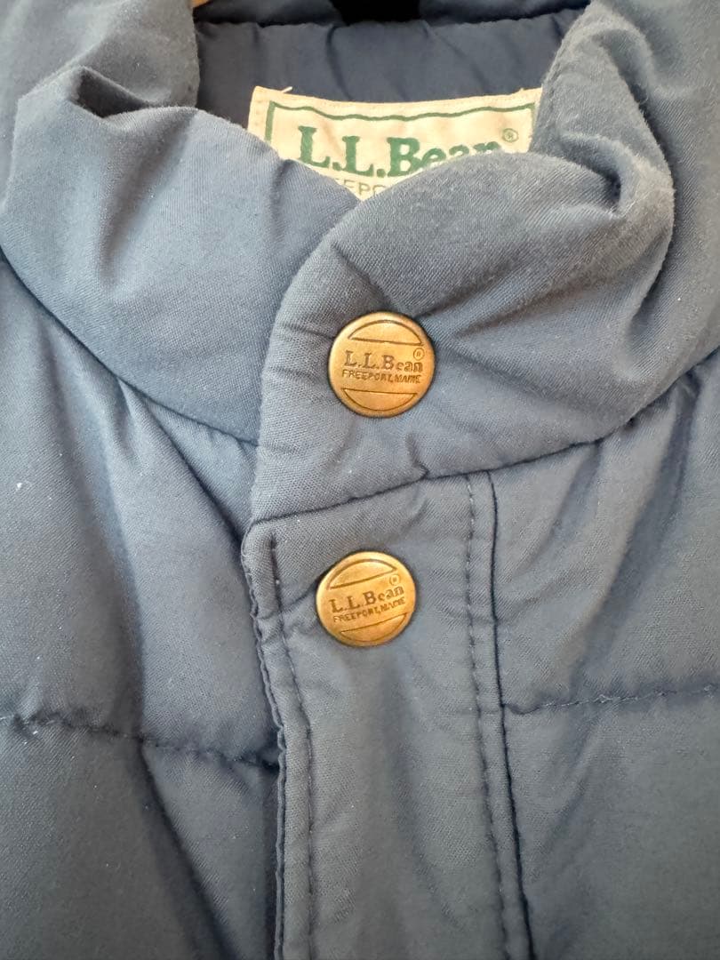 【美品】80's エルエルビーン L.L.Bean 中綿ベスト L ネイビー