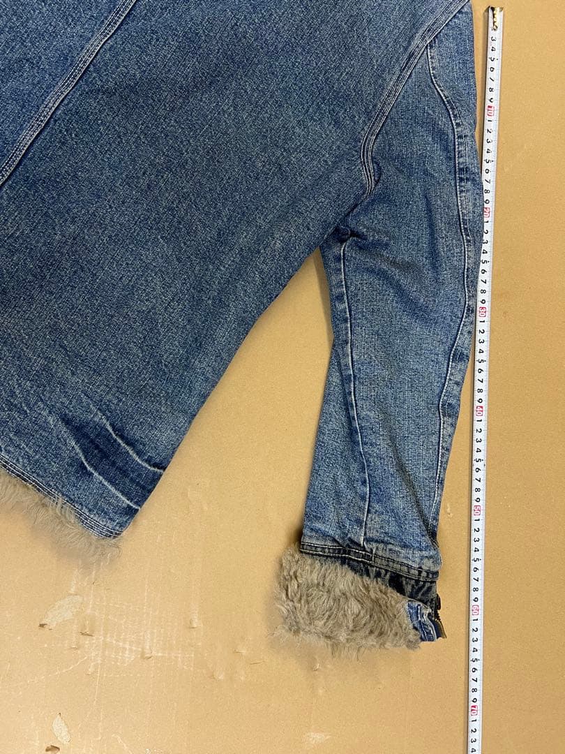 AVIREXアビレックス Gジャンデニムジャケット 襟袖ボア付き ヒジテツ様