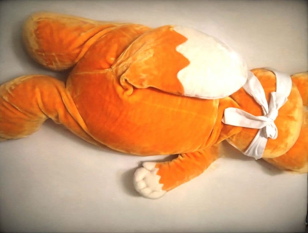 ★希少懸賞品 ◆どん兵衛 特大ぬいぐる《どうすんだ兵衛》 非売品 レトロ