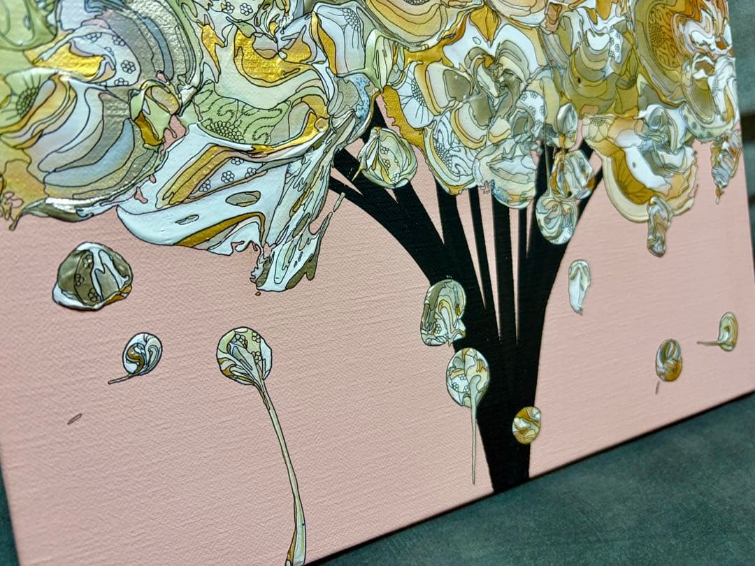 奥田雄太 yuta okuda 絵画 ピンク原画 キャンバス 現代アート ②