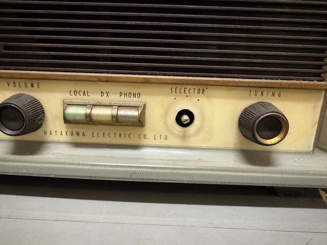 希少 早川電機 シャープ 真空管ラジオ 6A-31型