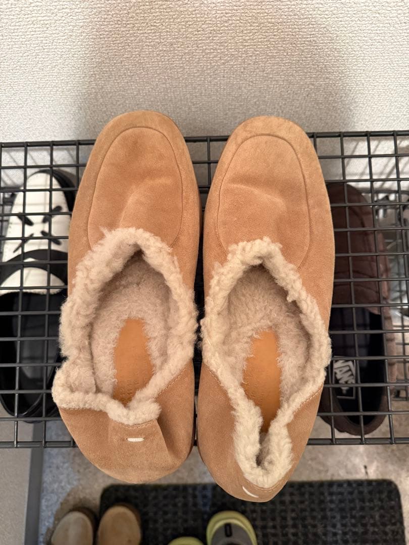 Maison Margiela ムートンボアスリッポンローファー