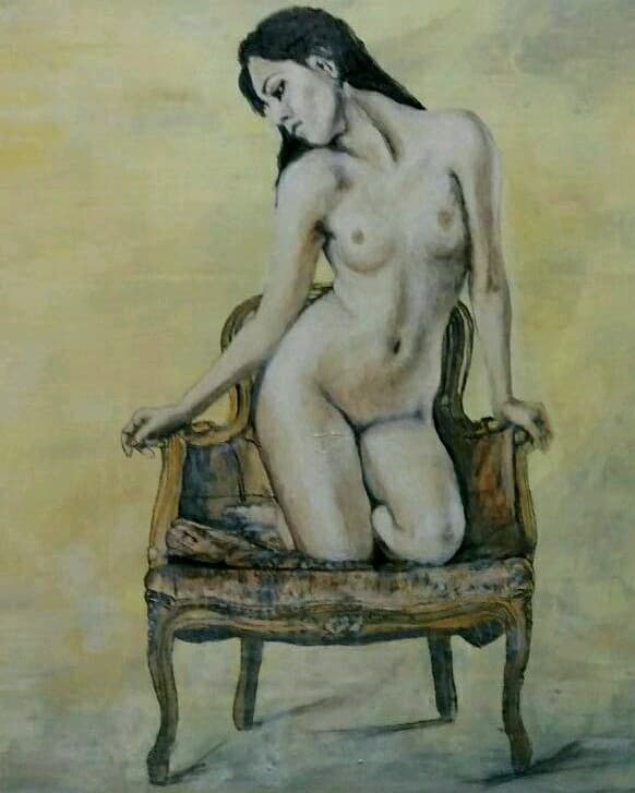油絵　　裸婦