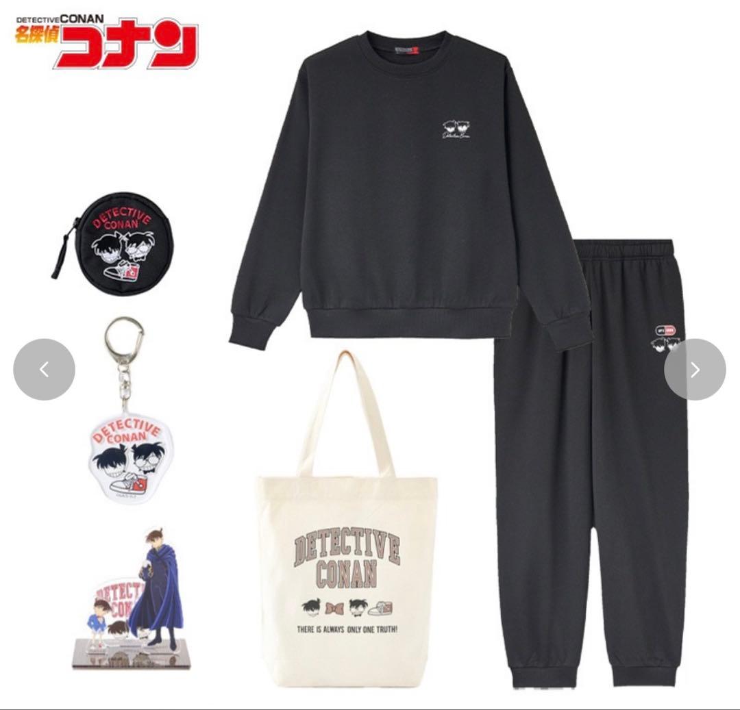 新品】しまむら限定 名探偵コナン コナン＆新一6点セット メンズ M