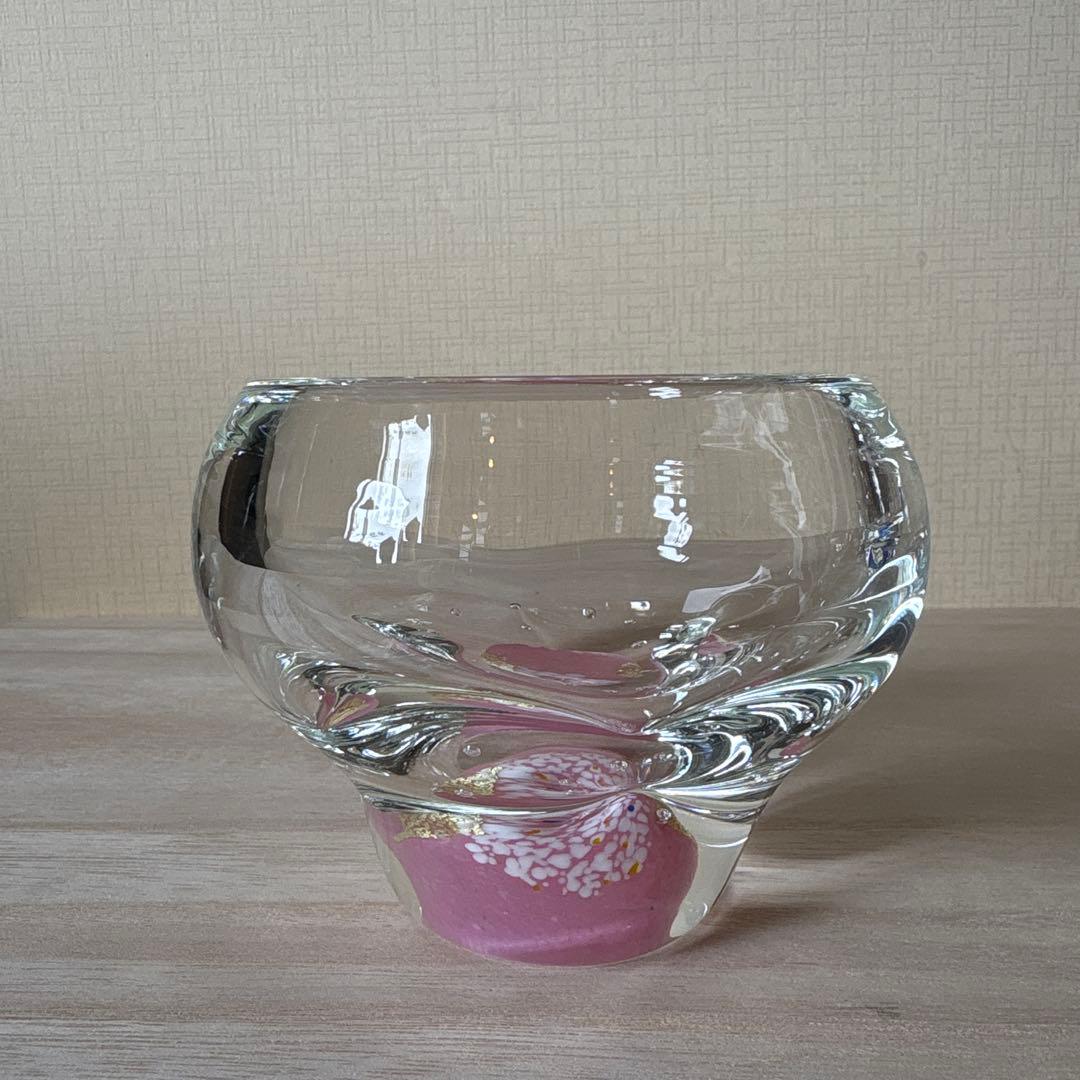 ガラス 黒木国昭 小鉢 ペーパーウェイト 花器