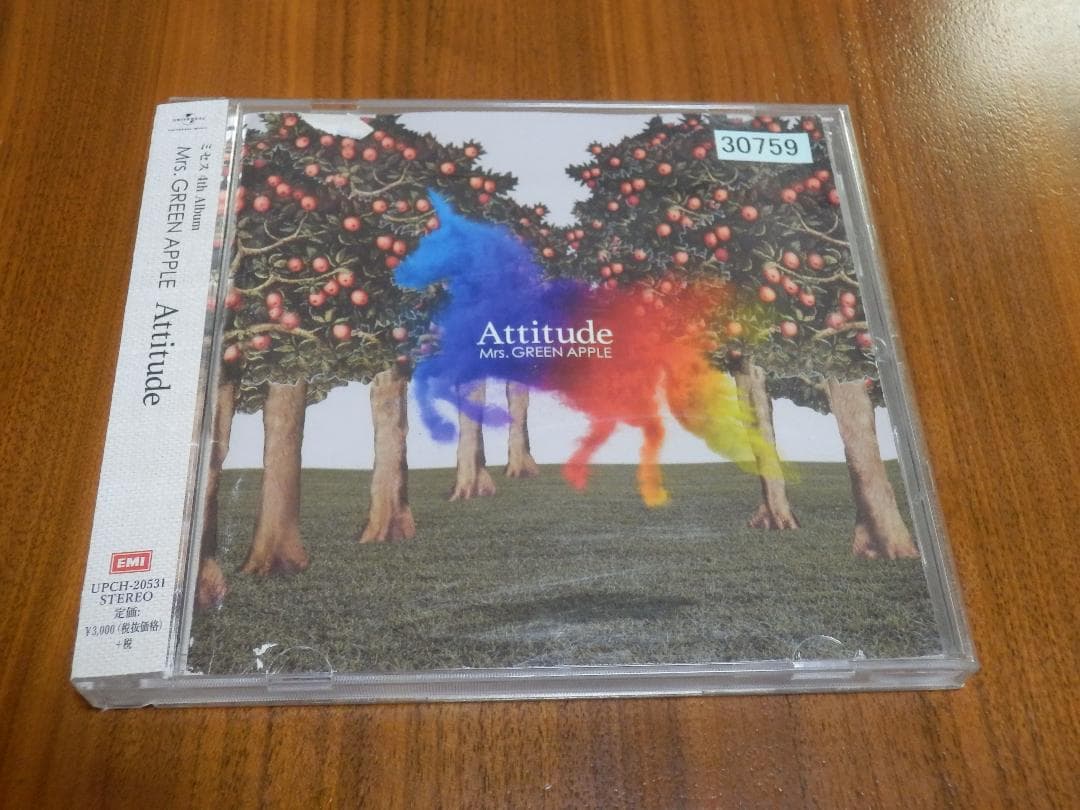 Mrs.GREEN APPLE CD「Attitude」ミセスグリーンアップル - メルカリ