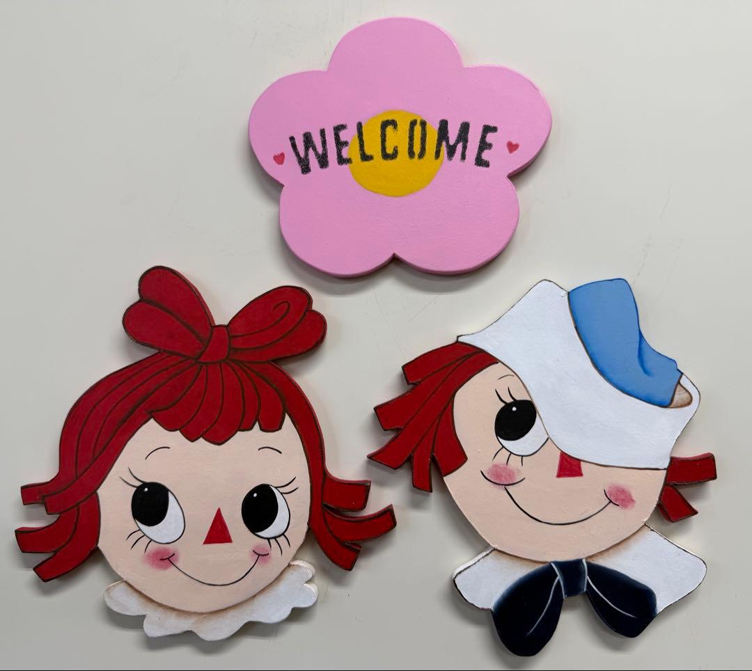 ラガディ アン&アンディ マグネット トールペイント ウェルカム - メルカリ