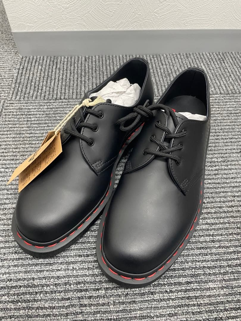 新品 日本限定 ドクターマーチン 1461 レッドステッチ 3ホールシューズ