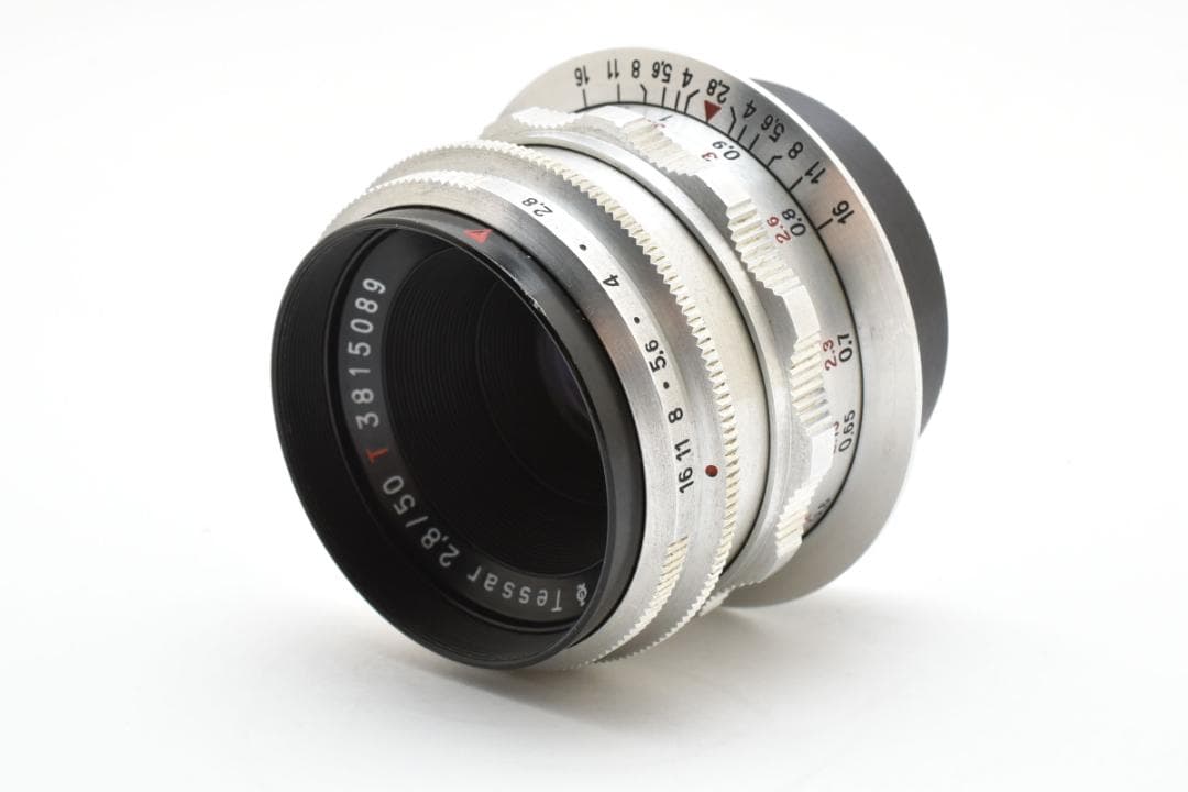★極美品★カールツァイス jena Tessar 50mmf2.8 T#1315 Carl Zeiss Jena Tessar 50mm F2.8＋ ソニーEマウント用アダプター付
