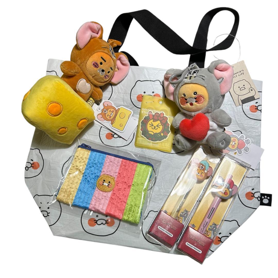 【9点セット!!】トムとジェリー カカオフレンズ マスコットキーリング　韓国 Qoo10] 新作入荷 韓国ins人気 トムとジェリー