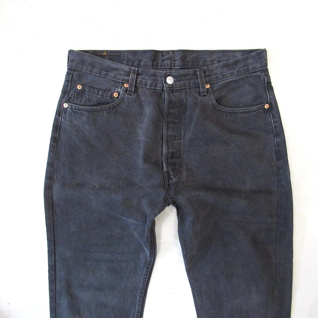 90S リーバイス 501後染めブラック サルファブラック W34 アメリカ製