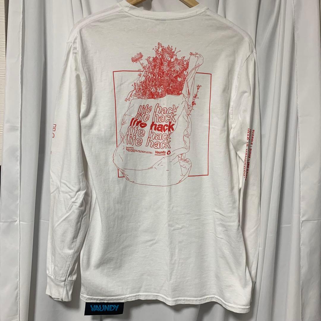 VAUNDY life hack ロングTシャツ Mサイズ ホワイト - メルカリ