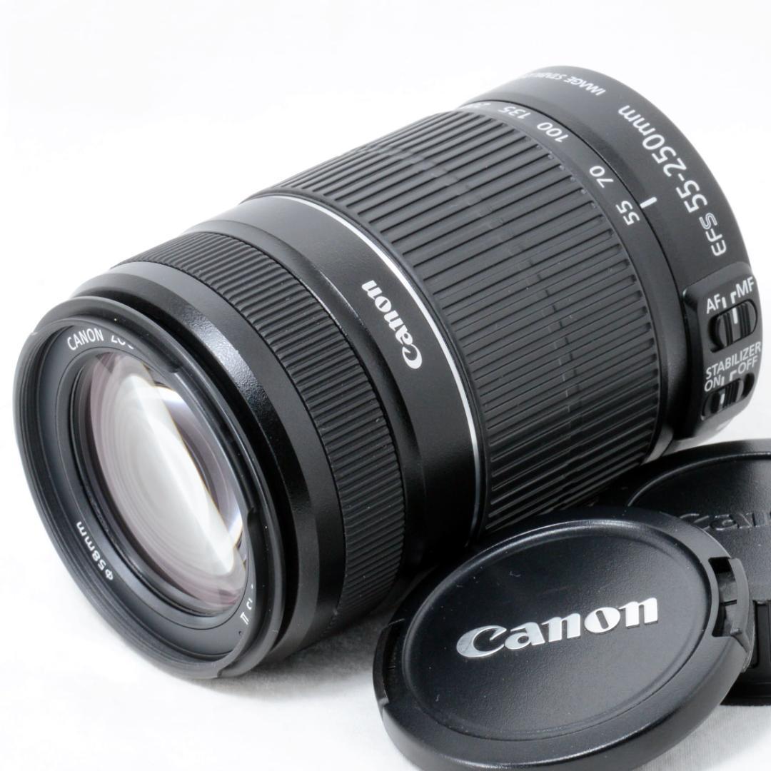 ⭐️極上美品⭐️Canon EF-S 55-250mm F4-5.6 ISⅡ Canon EF-S 55-250mm f/4-5.6 IS STM Telephoto Zoom Lens with