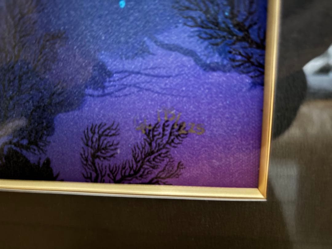 ラッセン版画エンブレイシング・ザ・ライト ミクストメディア 手色彩