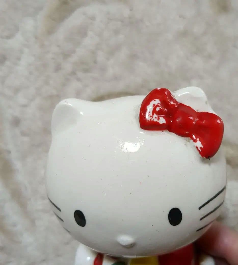 ハローキティ 貯金箱 陶器貯金箱 昭和レトロ KITTY キティちゃん