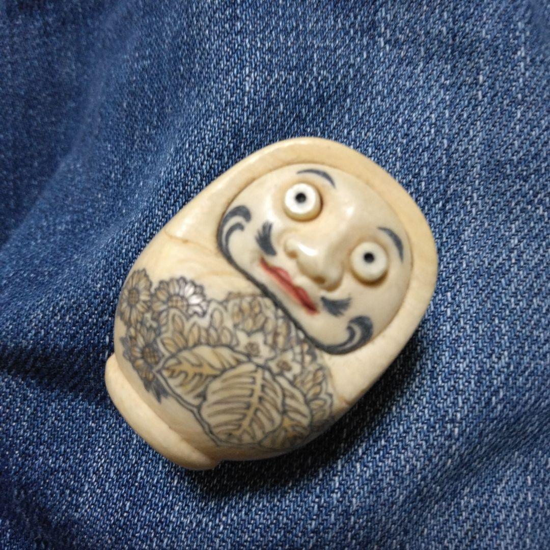 名匠『良舟』象牙調ストラップヘッド　象牙ではありません！ 44dc8d6f8df798d38934f96e4afeb0