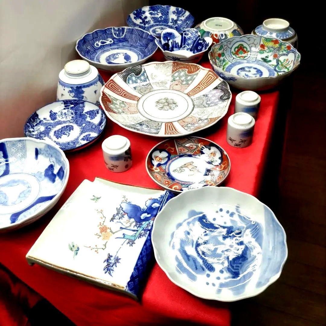 金継ぎ用】金継ぎ金直し有田焼伊万里焼古伊万里豆皿小皿なます皿平皿向