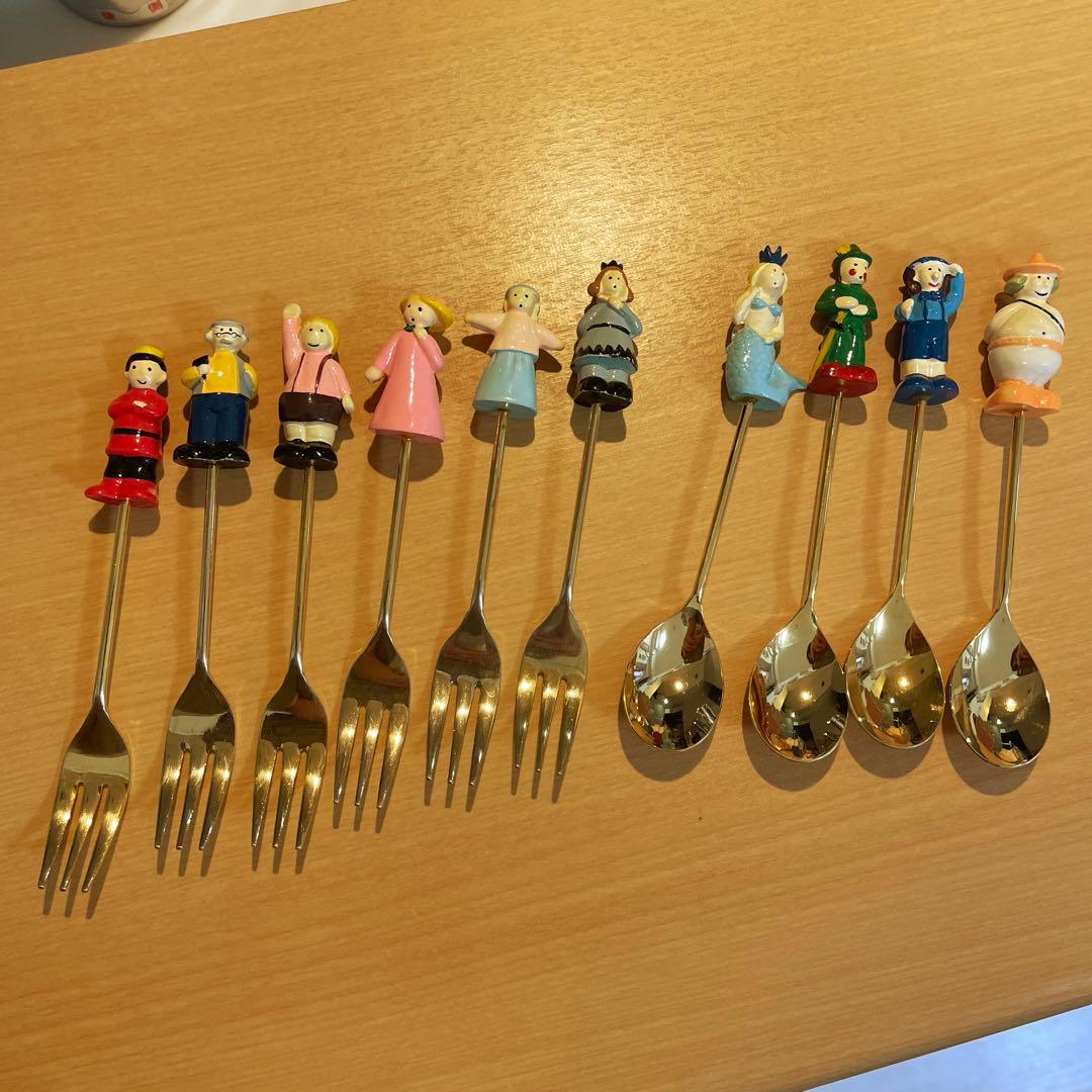 フェリシモ 絵本童話 ティースプーン&フォーク 10本セット - メルカリ