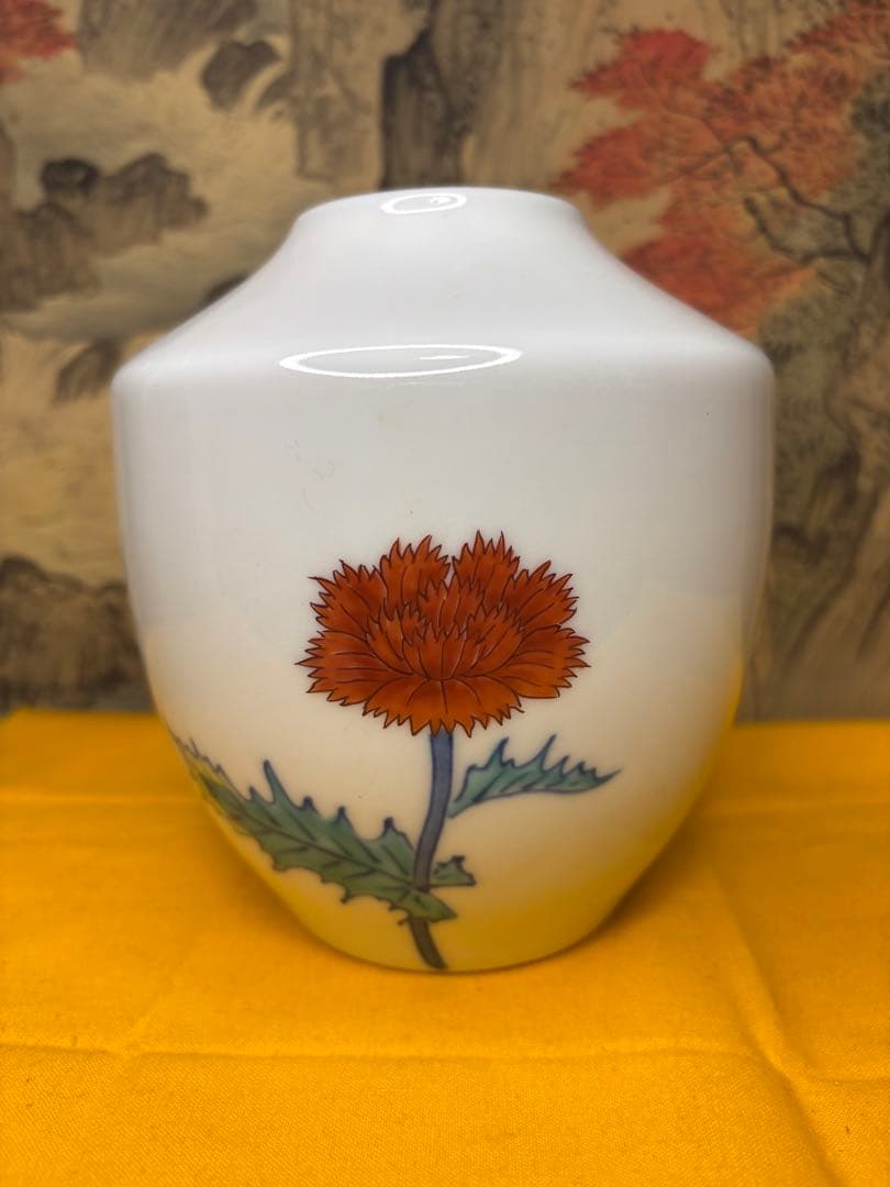 今泉今佑衛門 花瓶 錦芥子花瓶 箱付A1 - メルカリ