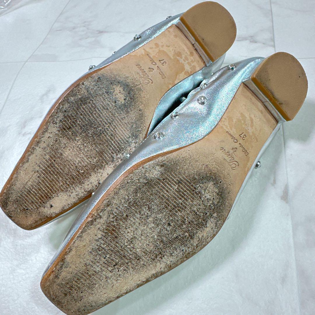 ツルバイマリコオイカワ Millenia バレエシューズ 今期 スタッズ