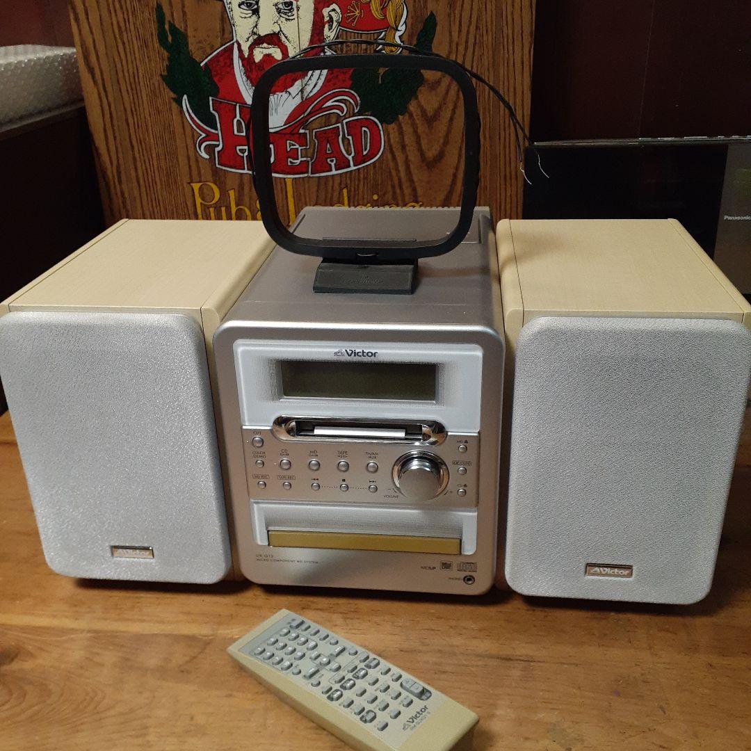 稼働品】Victor MD/CD/カセット対応コンポ CA-UXQ15-M - メルカリ